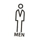 thumbnail image 3 of Símbolo Acrílico para Inodoro, Accesorios para Puerta de Baño, Señal de Pared para Baño, Señal de Identificación, Señalización para Tribunal, Lugar Pú Hombres Colco Símbolo de baño, 3 of 7