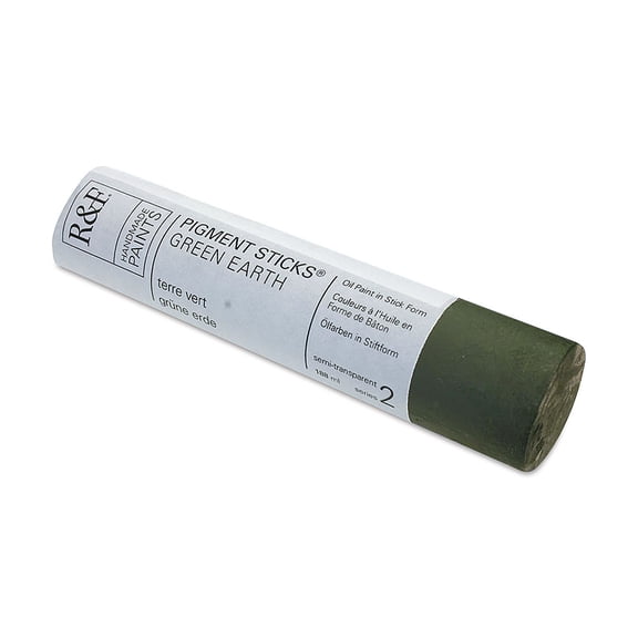 R&F Handmade Paints 2228 Oil Pigment Stick 188ml Green Earth