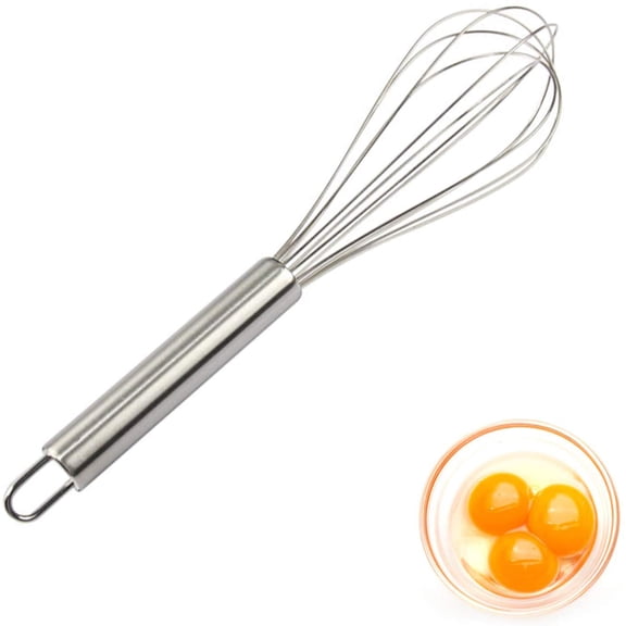 Stainless Steel Whisk, Kitchen Whisk, Balloon Whisk Set, Wire Whisk, Egg Frother, Milk & Egg Beater Blender