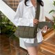 thumbnail image 3 of Bolso cruzado para mujeres bolso de algodón acolchado color sólido bolso de moda, 3 of 9