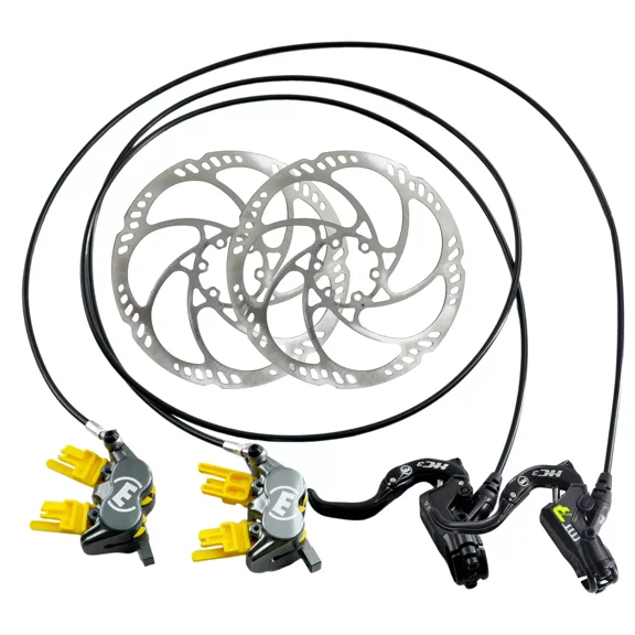 Magura MT7 HC3 4-Piston Post Mount Hydraulic Disc Brake Set w/ 180mm Rotor (F R), MG3145