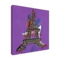 thumbnail image 2 of Trademark Fine Art 'Eiffel Tower On Purple' Canvas Art by Brian Nash, 2 of 3