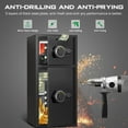 thumbnail image 5 of 2025 NEW Large Home safe Fireproof Waterproof, 6.5 Cub Money Safe Box with Slot & Metal Deposit Storage Box, Home Safe with Dual Alarm System & Mute Mode for Valuables, 5 of 8