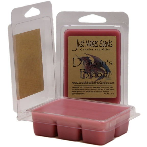 Dragon's Blood 2-Pack Wax Melts Homemade -Just Makes Scents Candles & Gifts