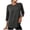 Dark Gray, variant on Loopsun Womens 3/4 Sleeve Fall Tops Fashion Solid Crew Neck Sports Casual Pullover Shirts