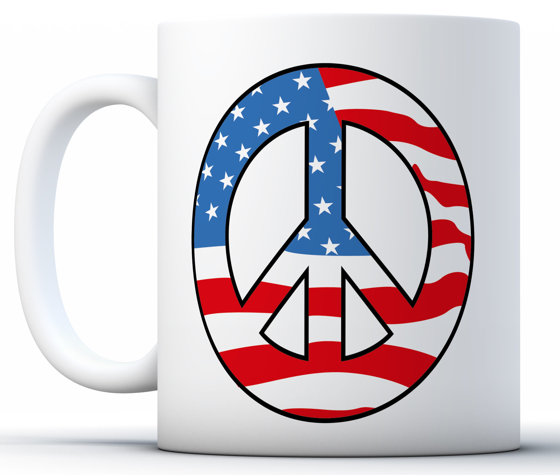 Peace America Flag Unique Stylish Best Quality Coffee Tea MUG 11 OZ