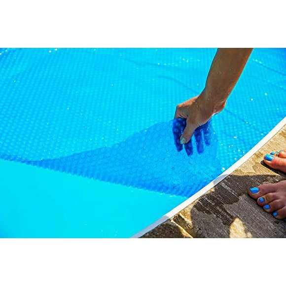 Sun2Solar Blue 24-Foot Round Solar Cover | 800 Series Style | Heat Retaining Blanket for In-Ground and Above-Ground Round Swimming Pools | Use Sun to Heat Pool Water | Bubble-Side Facing Down in Pool