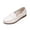White_009, variant on Women's Moccasin Loafer – Classic Slip-On with Cushioned Insole, Handstitched Details, and Durable Rubber Outsole for All-Day Comfort Black 5.5(EU-36)