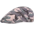 thumbnail image 3 of CoCopeaunts Newsboy Cap Vintage Classic Camo Beret Unisex Newsboy Hat Adjustable Cotton Retro Beret Cap Cabbie Driver Ivy Caps, 3 of 7