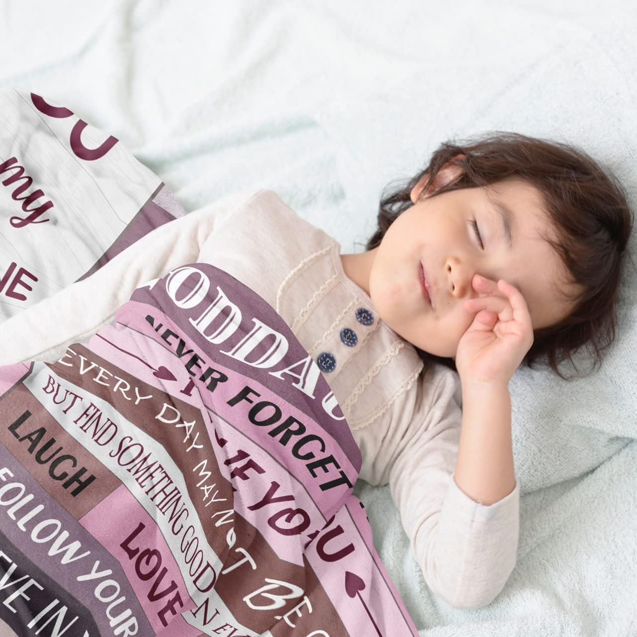 Goddaughter Gifts, Baptism & Birthday Gifts for Girl, God Daughter Gifts from Godmother Blanket Christian Christmas First 1st Communion Confirmation Gifts for Teen Girls Goddaughter Women Blanket