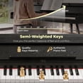 thumbnail image 4 of Ktaxon 88 Key Semi-Weighted Digital Piano with 3-Pedal Unit, Flip-Top Cover Electric Keyboard, MIDI, for Beginners & Practice, 4 of 6