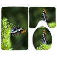 thumbnail image 1 of Juego de alfombras de baño ABPHQTO Mariposa en rama de abeto 3 piezas Cont-CHAPPLE-25564, 1 of 2