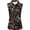 a-Black83, variant on VNKIDY Womens Casual Floral Print Sleeveless Polo Shirt Zip Up Collared Casual Golf Blouse Top For Summer Daily Wear Classic Top