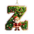 thumbnail image 5 of BSJJY Christmas Initial Z Ornament, Personalized Acrylic Letter Tree Pendant, 3.15x2.36in, Festive Home Decor for Family Dinner, 5 of 6