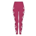 thumbnail image 6 of ATENAR Women Leggings Comfortable High Waist Leggings Workout Athletic Pants Hot Pink M, 6 of 9