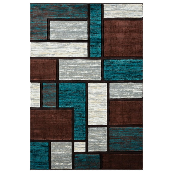 Premium 3D 5X8 5x7 Rug 3995 Mocha