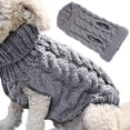 thumbnail image 1 of JHIJHOO Fashionable Striped Dog Sweater, Warm Coat, Knitting Wool, Winter Sweater For Small, Medium And Large Dogs, 1 of 5