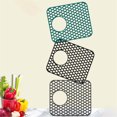 thumbnail image 5 of Clearance Drain Rack under $15 Silicone Kitchen Sink Protector Mat Folding Heat Non Slip Kitchen Sink Mats Grid Accessory Grey For Bottom Of Farmhouse Stainless Steel Porcelain Sink, 5 of 9