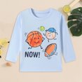 thumbnail image 3 of Enyan Boys Graphic Tees Soft Crewneck Long Sleeve Trendy Cartoon Print Toddler Kid Boy Fall Winter Clothes(4 Years), 3 of 8