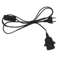 thumbnail image 5 of Porte-lampes avec Bague Filetée et Cordon d'Alimentation avec Interrupteur Blanc, 5 of 5