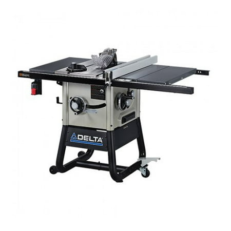Delta 36-5000 15 Amp 10 in. Contractor Table Saw with 30 in. RH Rip & Steel Wings