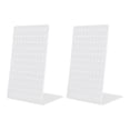 thumbnail image 1 of CIMAXIC 2pcs Creative Acrylic Earrings Storage Racks Decorative Ear Stud Display Stands (White),5.91"X3.94"X2.56", 1 of 5