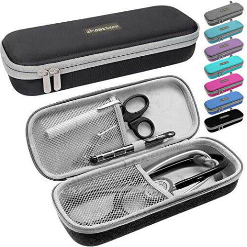 Pink Healifty Stethoscope Case Lightweight Stethoscope Carrying Case Zipper Handheld Storage Bag for Nurse Accessories 