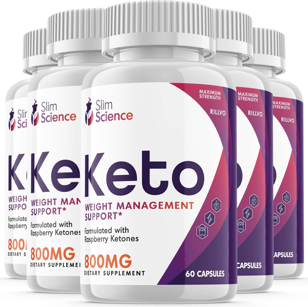 5 Pack Slim Science Keto Pills Weight Management Support 300 Capsule