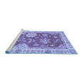 thumbnail image 2 of Ahgly Company Machine Washable Indoor Rectangle Oriental Blue Modern Area Rugs, 6' x 9', 2 of 4