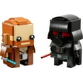 thumbnail image 2 of LEGO BrickHeadz: Star Wars - Obi-Wan Kenobi & Darth Vader - 260 Piece Building Kit [LEGO, #40547, Ages 10+], 2 of 9