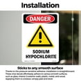 thumbnail image 3 of GHS Sodium Hypochlorite OSHA Danger Vinyl Decal Label 5 Inch x 3.5 Inch - 5 Pack, 3 of 6