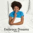 thumbnail image 7 of HOMES PERCEPTION 100% Cotton Jersey Sheets Queen, 4pcs Jersey Knit Sheets, 16” Deep Pocket Queen Sheets, Jersey Pillowcase & Flat Sheet Queen, White, 7 of 7