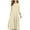 Beige, variant on Nlife Women 3/4 Sleeve Round Neck Swing Midi Dress, XL