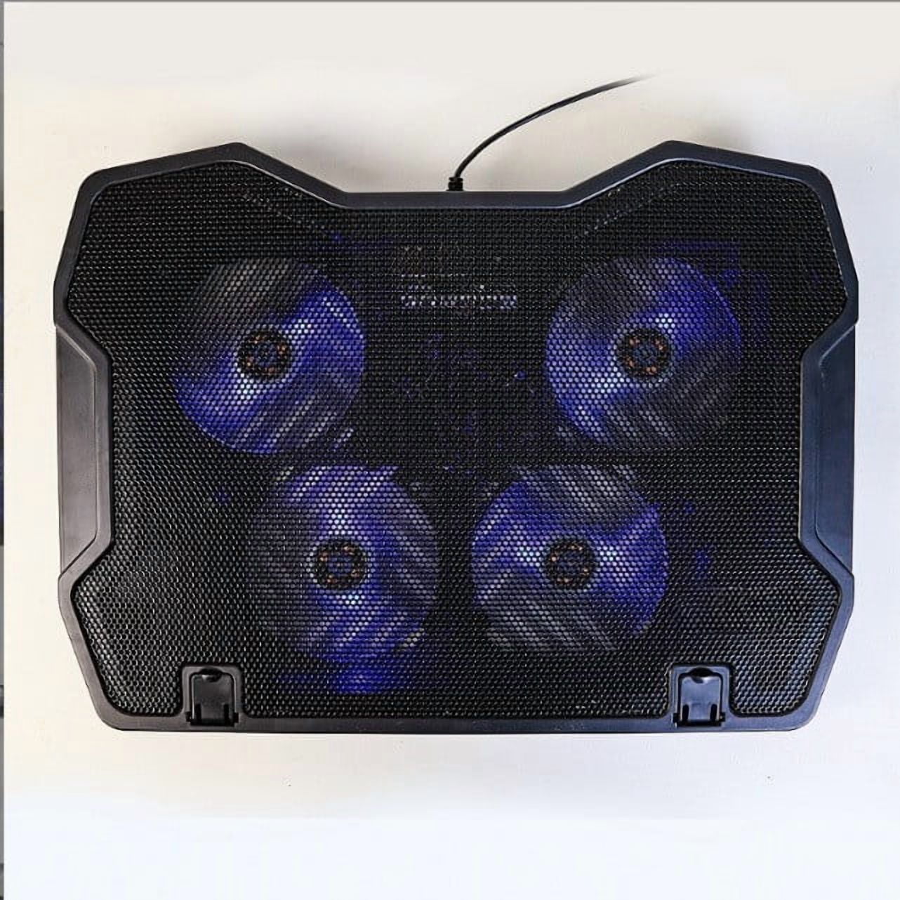 FEISHENTT Laptop Cooling Pad - The Most Powerful Rapid Action Cooling Fan - Laptop Stand with 4 Cooling Fans at 1200 RPM - USB Fan - Compatible with PS5 and PS4