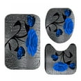 thumbnail image 3 of Liquidation! Rideau de Douche à Impression Numérique 3D des Fêtes 4 Pcs pour Décoration de Maison / Hôtel / Fête, 3 of 4
