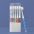 thumbnail image 1 of 5Pcs Adult Toothbrushes Household Creative Cartoon Print Soft Hair Toothbrush, 1 of 9