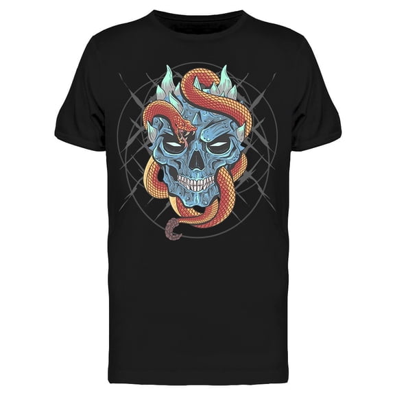 Skull Head Punk Snake Tee Men's -Image by Shutterstock