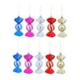 thumbnail image 4 of Raindrops 10Pcs Candy Pendant Glittered Candy Ornaments Assorted Color Plastic for Christmas Tree Decor, 4 of 8