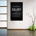 thumbnail image 5 of Motivational Canvas Salary Wall Art, Inspirational Quotes Painting Posters Success Picture Framed Wall Artwork for Home Office Workplace Motivation Gift for Friends- 12" Wx18 H, 5 of 6