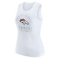 thumbnail image 2 of Women's WEAR by Erin Andrews  White Denver Broncos Ribbed Graphic Tank Top, 2 of 5