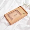 thumbnail image 4 of 16sets Foldable Drawer Type Creative Kraft Paper box Wedding Favor boxes Favour box Paper Gift box Rectangle BurlyWood 11.5x8.5x2.5cm, 4 of 6