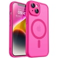 thumbnail image 1 of Funda magnética CANSHN para iPhone 14 6.1 - Rosa intenso, 1 of 6
