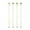 Gold #2, variant on Stainless Steel Cocktail Stir Sticks | 4-Piece Bar Stirring Swizzle Set | Reusable Drink Mixer for Coffee & Beverages | Dishwasher Safe