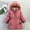 Hot Pink, variant on SGFCWSX Padded Jacket Toddler Girls Hooded Puffer Coat with Pockets Casual Jackets Navy Size 5-6T