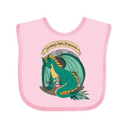 

Inktastic Mommy s Little Princess with Dragon Gift Baby Boy or Baby Girl Bib