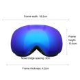 thumbnail image 5 of comerut Ski Goggles Anti-fog UV 400 Protection Adjustable Wind Proof Snowboard Goggles for Men, 5 of 8