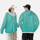 thumbnail image 4 of Balery Turquoise Glitter Sudadera ligera de manga larga con capucha y protección solar UPF 50+ para hombre y mujer, ideal para pesca y running-Large, 4 of 7