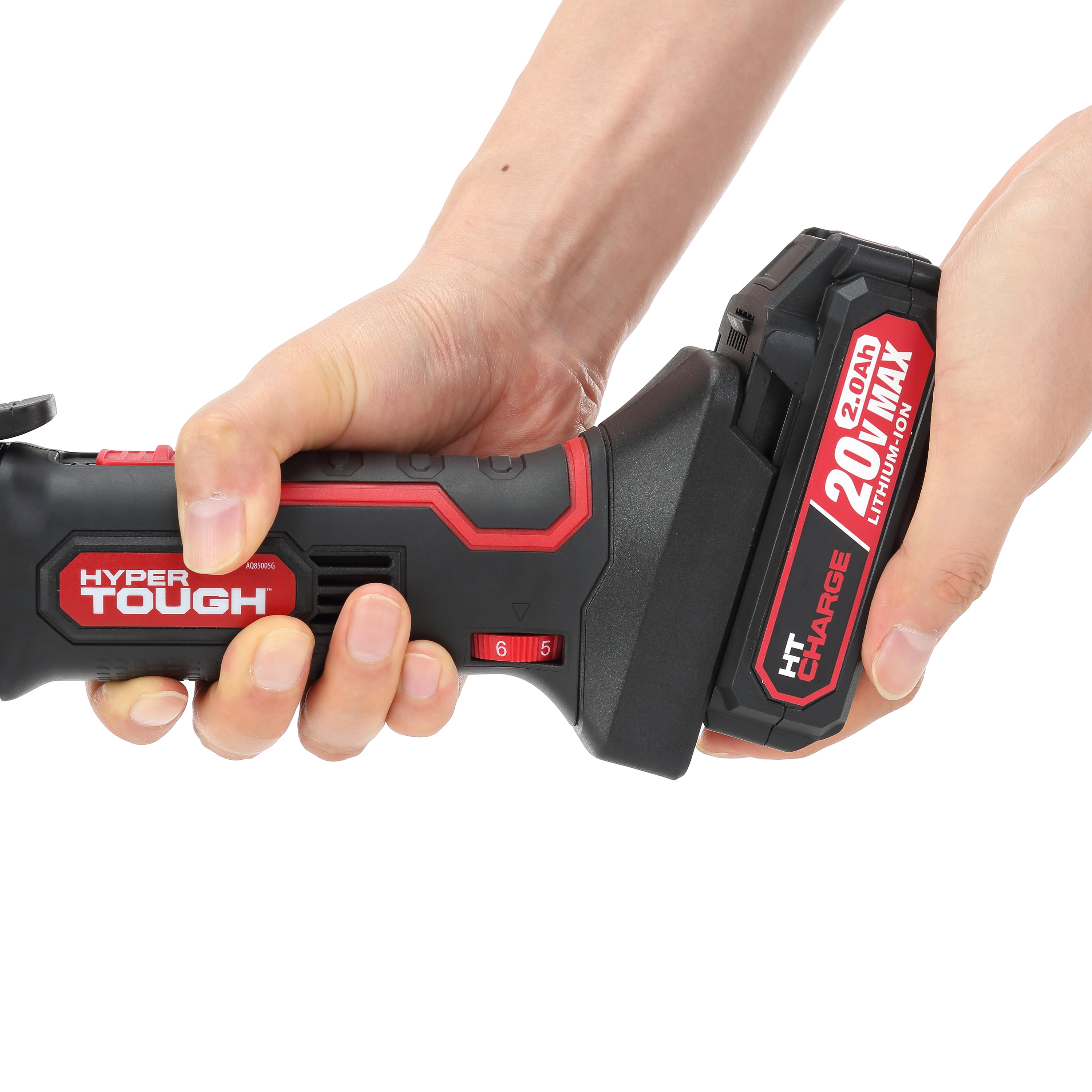 Hyper Tough 2.1 Amp New Condition Corded Oscillating Multi-function Tool,  Variable Speed, with Hex Key, Sanding Pad, 1-1/4 inch Blade, Scraper Blade  & 3 Sanding Sheets (80, 100 & 120 Grit) 