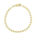 thumbnail image 2 of JewelStop 14K Yellow Gold 4mm Diamond-Cut Textured Moon Chain 24 Inches, Lobster Clasp - 29.23gr., 2 of 6