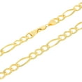thumbnail image 4 of Nuragold 14k Real Yellow Gold Solid Figaro Link 8mm Thick Chain Necklace (18"-30") Italian Jewelry for Men, 4 of 9